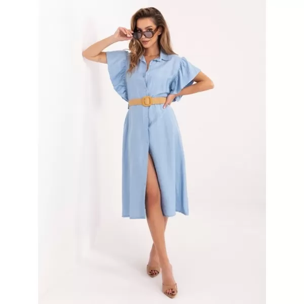  Dámské šaty ITALY MODA MI-SK-82970.86 LIGHT BLUE 