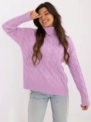 Dámský svetr WOOL FASHION ITALIA AT-SW-23445.00 BRIGHT PURPLE