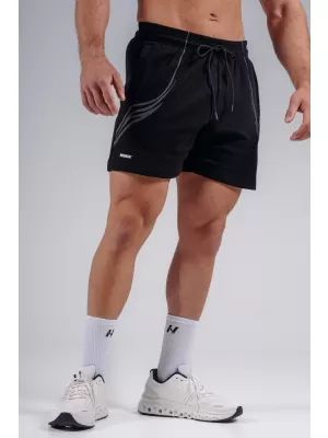 Oversized tréninkové šortky NEBBIA PRIMAL 876 BLACK
