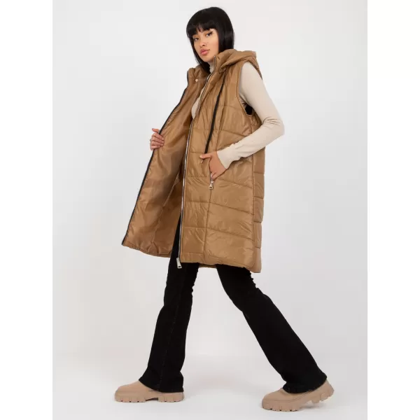  Dámská vesta OCH BELLA TW-KZ-BI-82019.09 LIGHT BROWN 