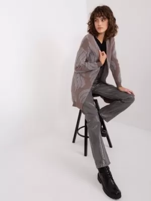 Dámský svetr WOOL FASHION ITALIA AT-SW-234501.00P DARK BROWN