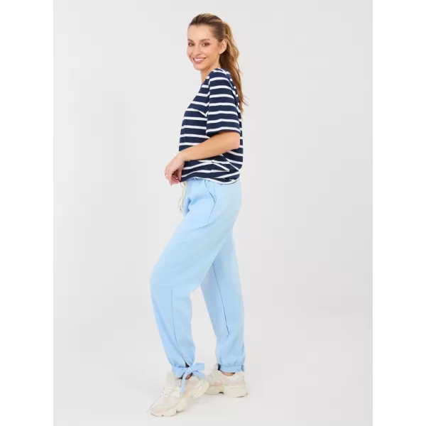  Dámské kalhoty ITALY MODA MI-SP-P6845.68 LIGHT BLUE 