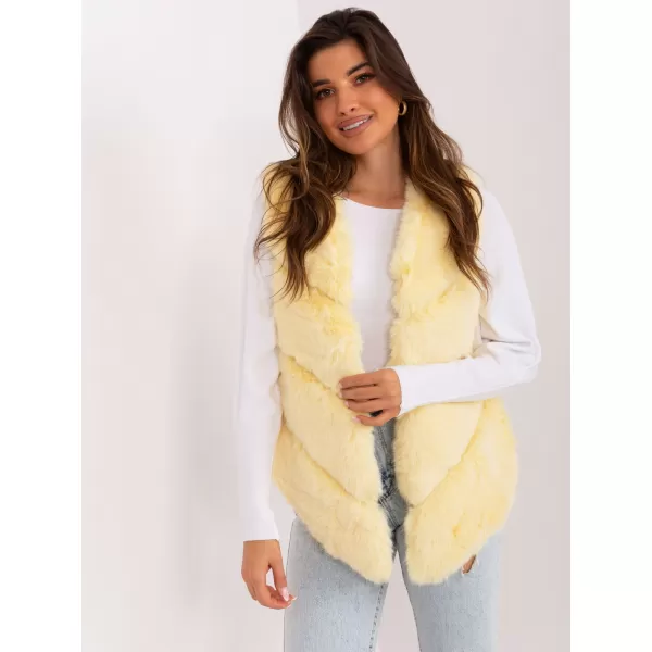  Dámská vesta WOOL FASHION ITALIA AT-KZ-2349.00P BRIGHT YELLOW 