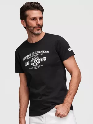 Pánské triko OMBRE OM-TSPT-0269 BLACK