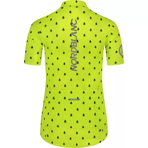  Dámský cyklo dres NORDBLANC TREES NBSLF8085 ZELENÁ 