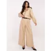 Dámské kalhoty RUE PARIS IT-SP-FL8569.85 BEIGE