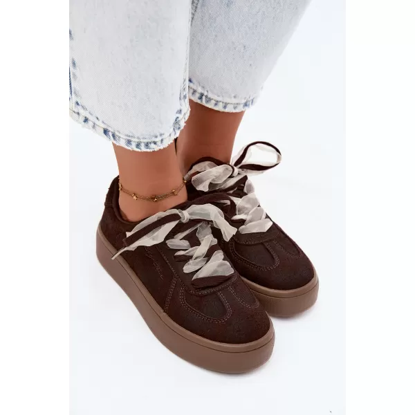  Dámské tenisky BIG STAR SHOES UU274004 BROWN 