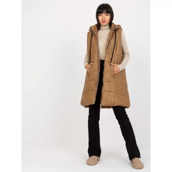  Dámská vesta OCH BELLA TW-KZ-BI-82019.09 LIGHT BROWN 