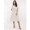 Dámské šaty ITALY MODA MI-SK-109898.68 BEIGE