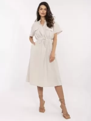 Dámské šaty ITALY MODA MI-SK-109898.68 BEIGE