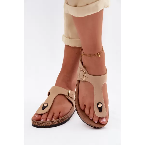  Dámské žabky BOTO 26SD21-101 BEIGE 