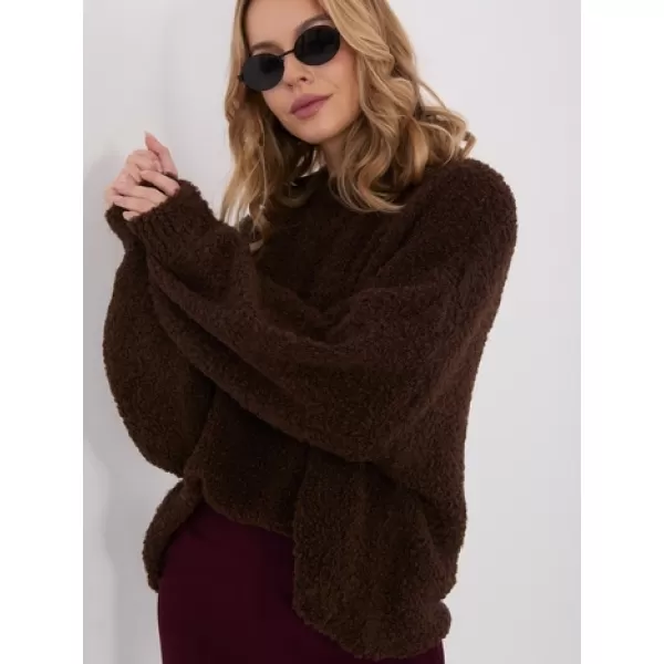  Dámský svetr FACTORY PRICE CH-SW-72610.62 DARK BROWN 