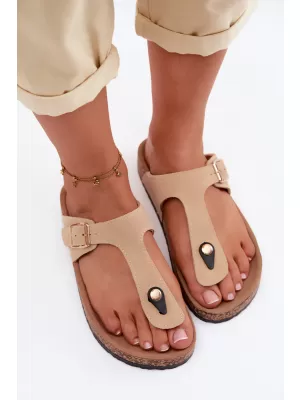 Dámské žabky BOTO 26SD21-101 BEIGE