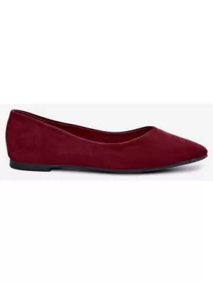 Dámské baleríny BOTO 5199 BURGUNDY