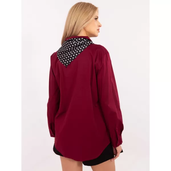  Dámská košile ITALY MODA DHJ-KS-20172.36P BURGUNDY 