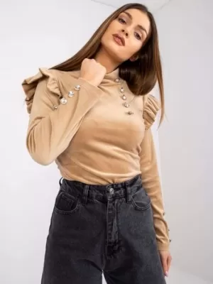 Dámská halenka ITALY MODA DHJ-BZ-6533A.44P CAMEL