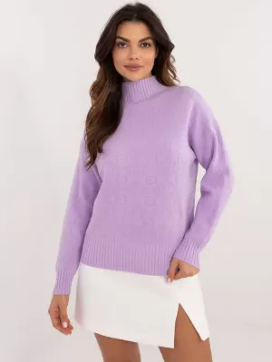 Dámský svetr WOOL FASHION ITALIA AT-SW-2339.54 BRIGHT PURPLE