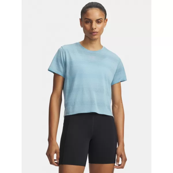  Dámské triko UNDER ARMOUR VELOCITI SHORTSLEEVE 6009540-425 MODRÁ 