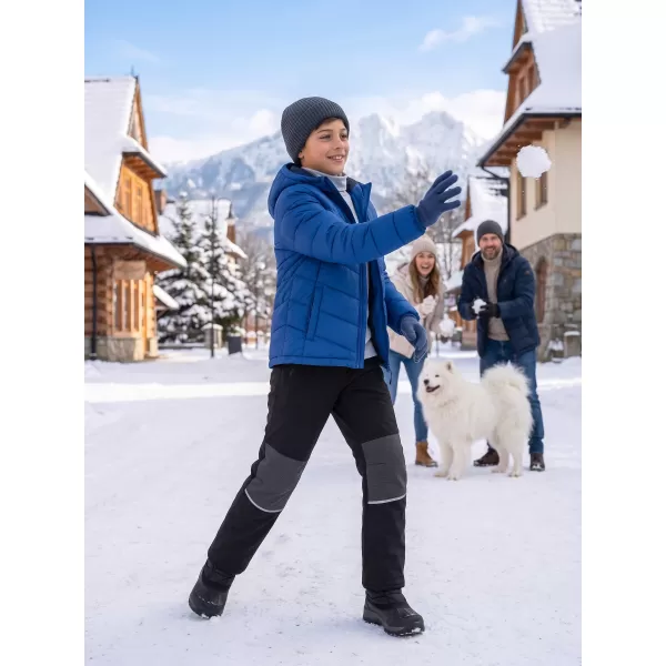  Dětské hřejivé softshellové kalhoty ALPINE PRO HERGO BLACK 