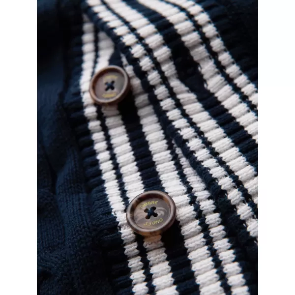 Pánský kardigan OMBRE OM-SWCD-0196 NAVY BLUE 