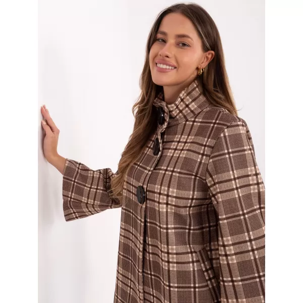  Dámský kabát ITALY MODA IT-PL-31820-2.21P BROWN 