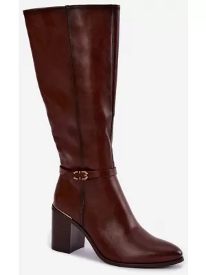 Dámské kozačky SERGIO LEONE KZ-08 BROWN
