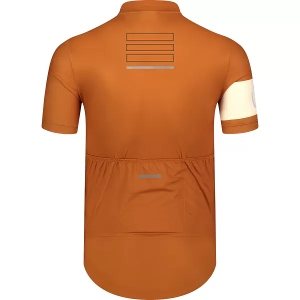  Pánský cyklo dres NORDBLANC CAMEL NBSMF8079 HNĚDÁ 