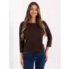 Dámská halenka BASIC FEEL GOOD RV-BZ-4691.40P DARK BROWN