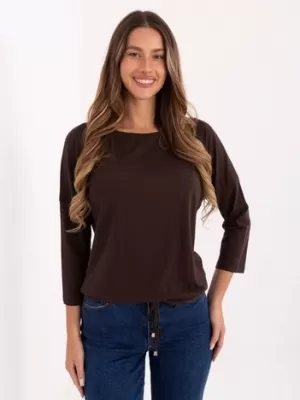 Dámská halenka BASIC FEEL GOOD RV-BZ-4691.40P DARK BROWN