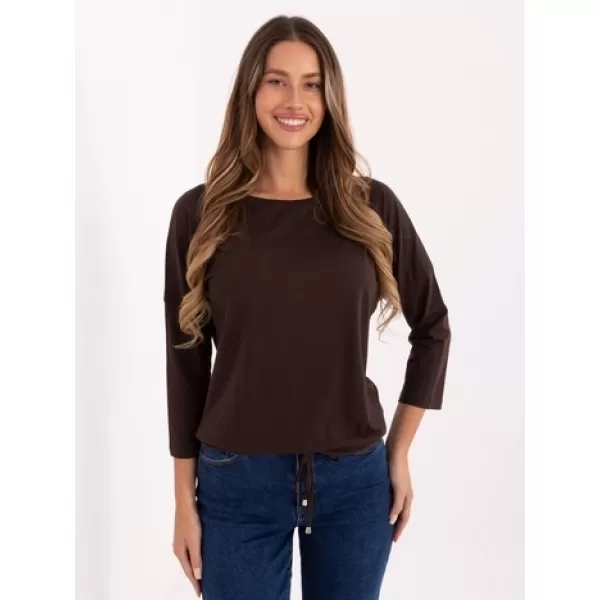  Dámská halenka BASIC FEEL GOOD RV-BZ-4691.40P DARK BROWN 