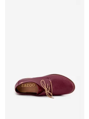 Dámské polobotky ZAZOO 4238/CHIARETTO/M RED