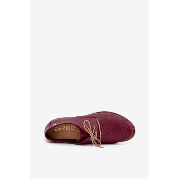  Dámské polobotky ZAZOO 4238/CHIARETTO/M RED 