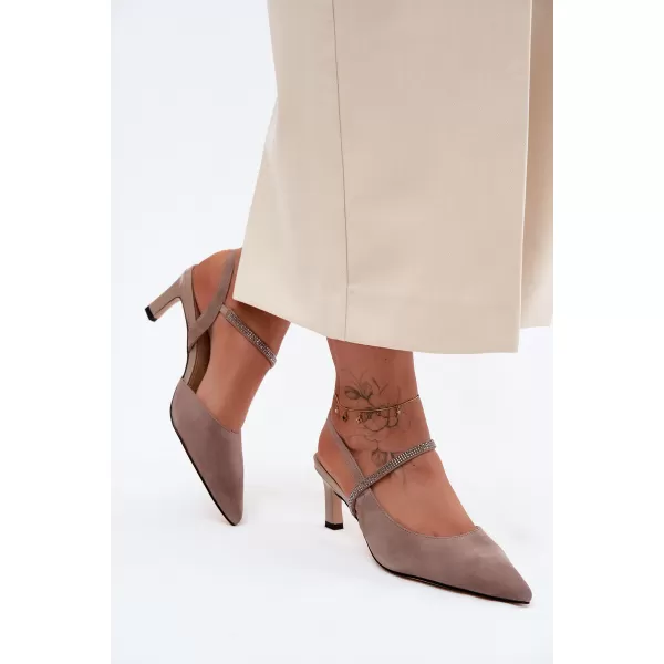  Dámské sandály D&A CR61-3048 BEIGE 