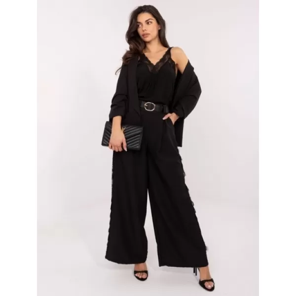  Dámské kalhoty ITALY MODA MI-SP-62440.56 NOIRE 