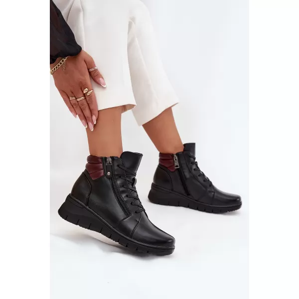  Dámské kotníkové boty VINCEZA 39963 BLACK 