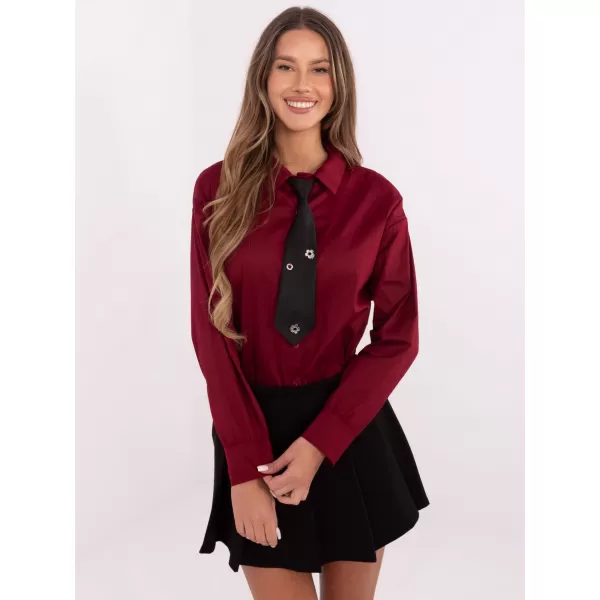  Dámská košile ITALY MODA DHJ-KS-9213.86 BURGUNDY 