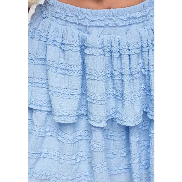  Dámská sukně OMBRE OW-GL-E0014 BLUE 