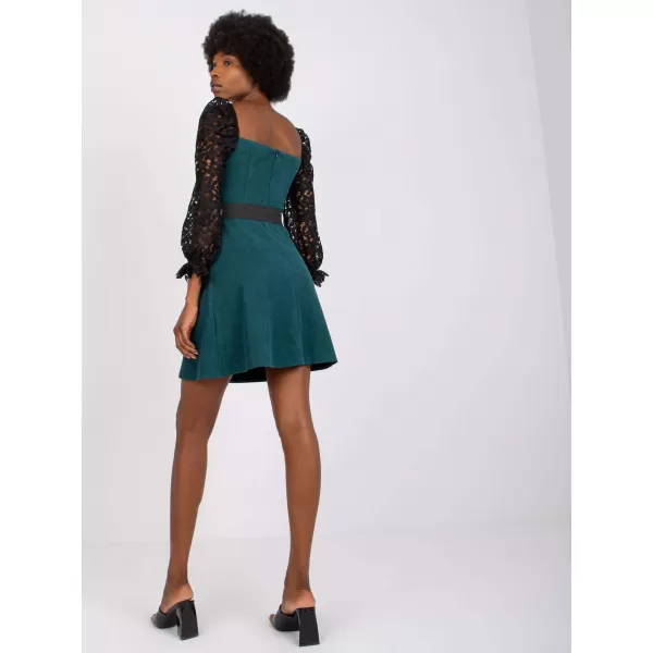  Dámské šaty LAKERTA LK-SK-508840.22X DARK GREEN 