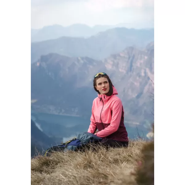  Dámská softshellová bunda NORDBLANC BLINK NBSSL8320 RŮŽOVÁ 
