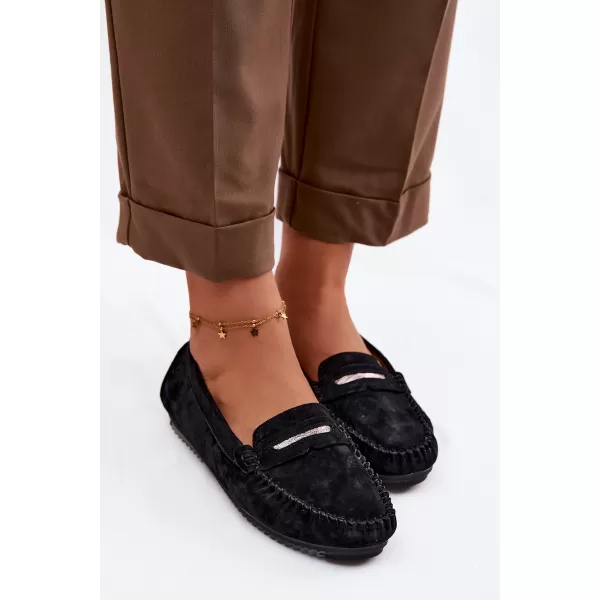  Dámské mokasíny S.BARSKI LR61-7029 BLACK 