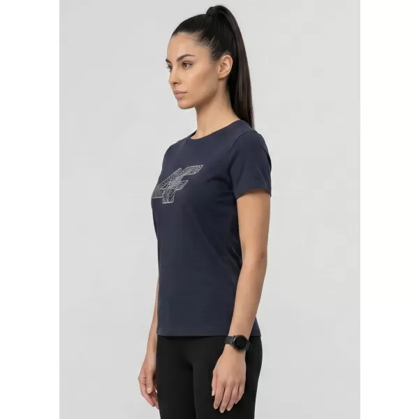  Dámské triko 4F 4FWMM00TTSHF3309 NAVY 