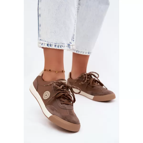 Dámské tenisky BIG STAR SHOES UU274002 BROWN/BEIGE 