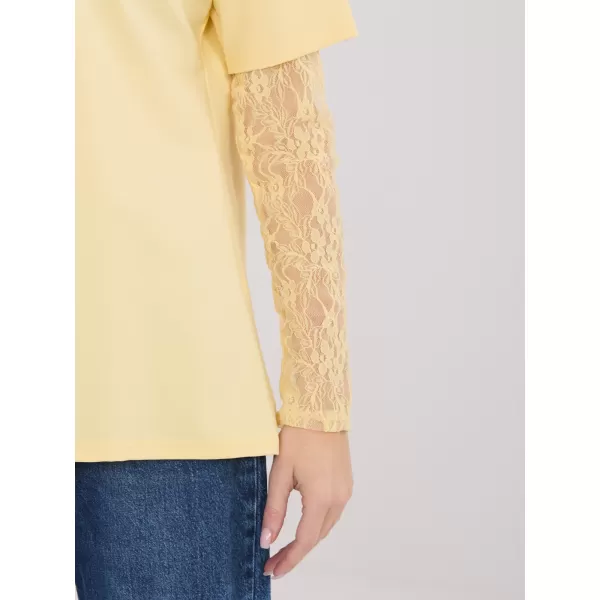  Dámské triko ITALY MODA MI-BZ-4227.61 BRIGHT YELLOW 