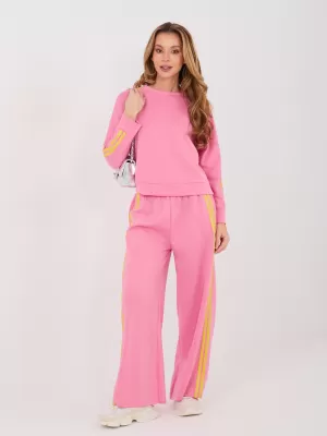 Dámská tepláková souprava RUE PARIS IT-KMPL-21772.63 DARK PINK
