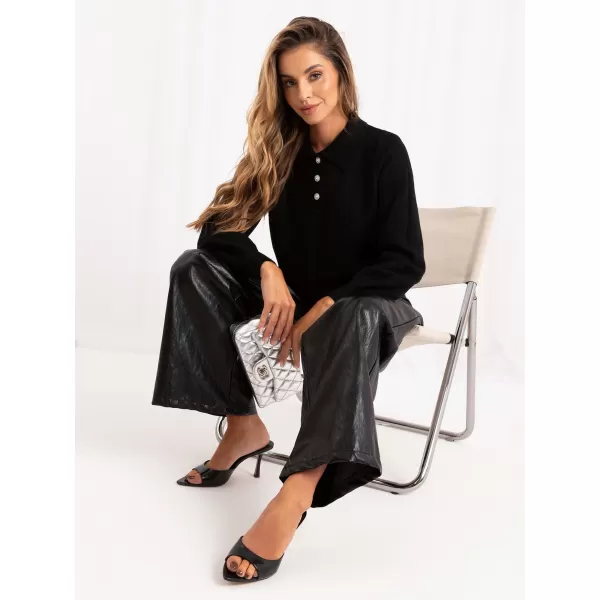  Dámský svetr ITALY MODA IR-SW-AC-19702.14 BLACK 