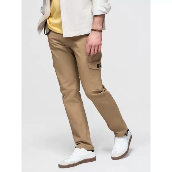  Pánské kalhoty OMBRE P1526 LIGHT BROWN 