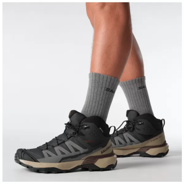  Pánské boty SALOMON X ULTRA 360 MID GORE-TEX L47743300 PHANTOM/DESERT TAN/RUM RAISIN 