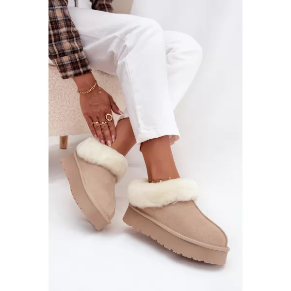  Dámské sněhule BOTO W5818 BEIGE 