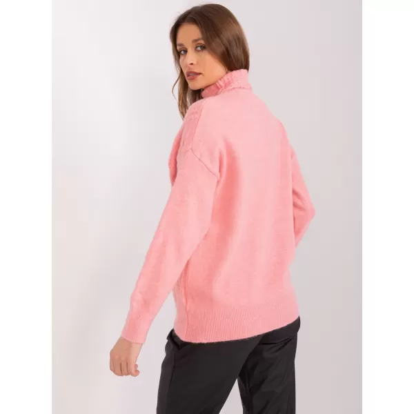  Dámský svetr WOOL FASHION ITALIA AT-SW-23401.97P SALMON 