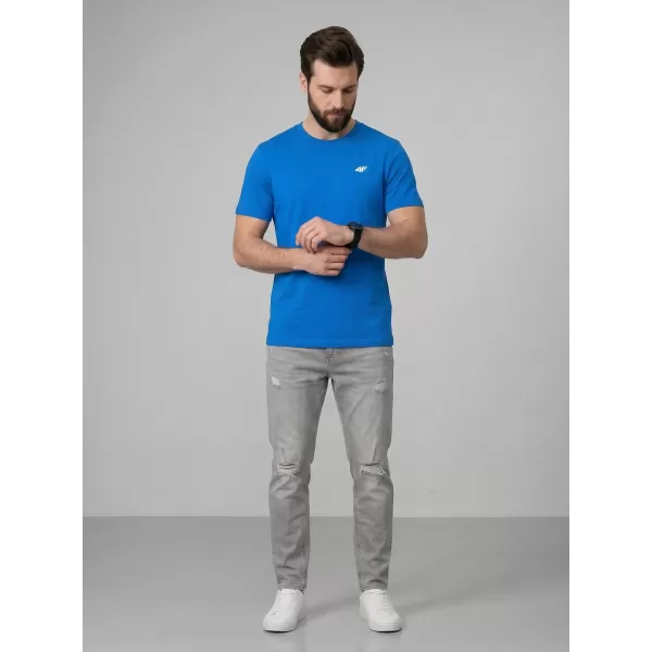  Pánské triko 4F 4FWMM00TTSHM3341 BLUE 
